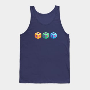 Three dice in a row Tank Top